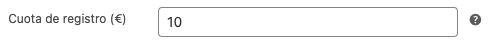 Cuota de registro